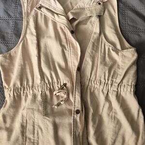 Maurices Light Tan Sleeveless Vest